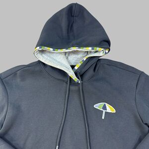 Golden Road Brewing Hoodie Womans Medium Black Street Cart Cerveza Pullover